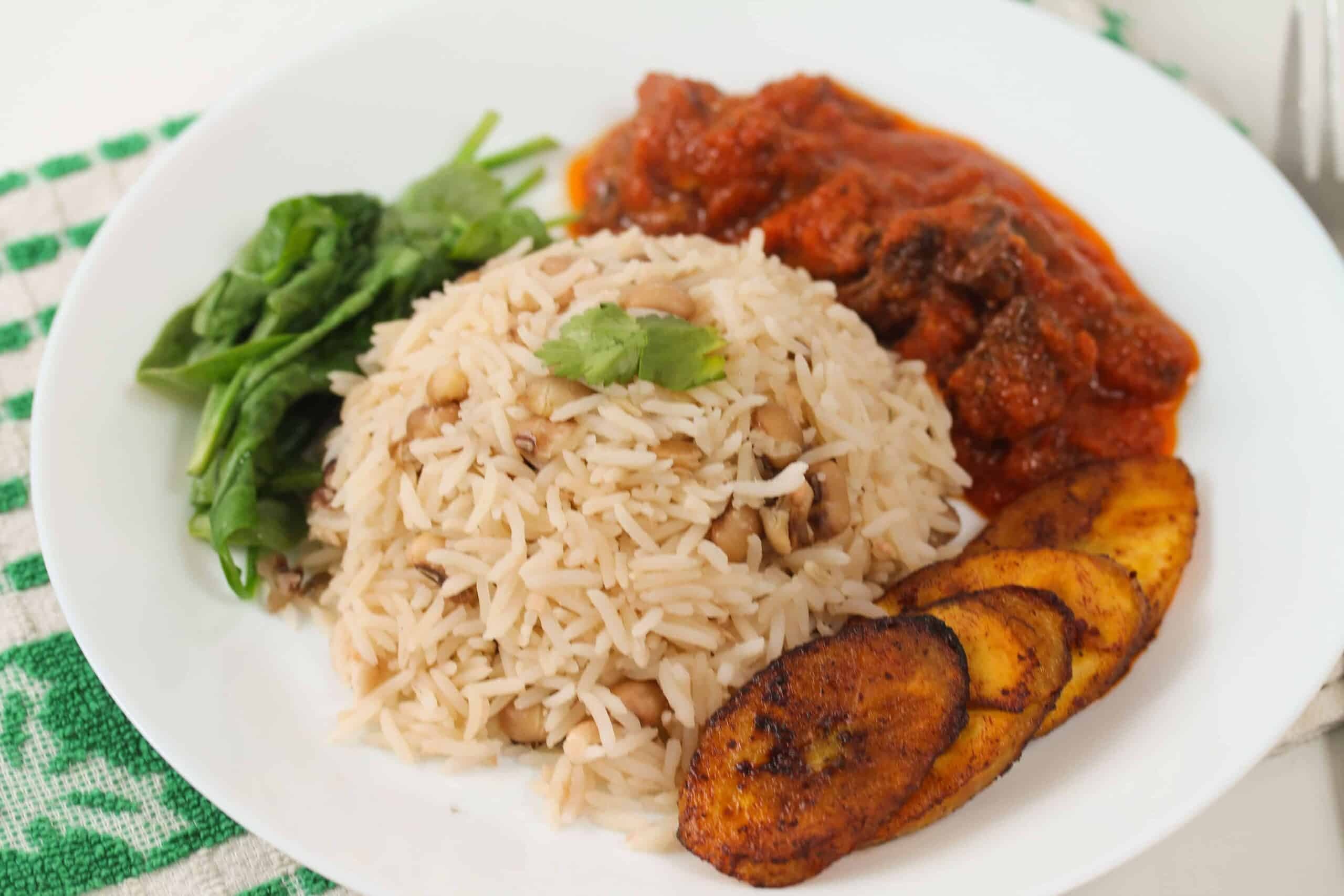 Rice & Beans (Waakye Style Option)